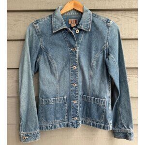 AT Denim by Ann Taylor Jacket XS Hong Kong Y2K